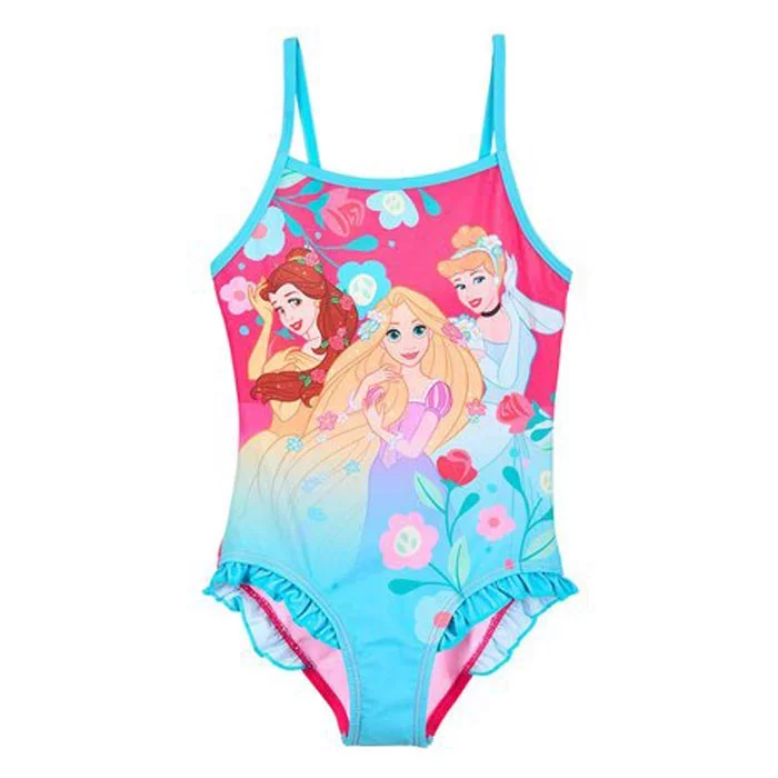 Disney Hercegnők Blooming Blue gyerek fürdőruha, úszó 8 év / 128 cm