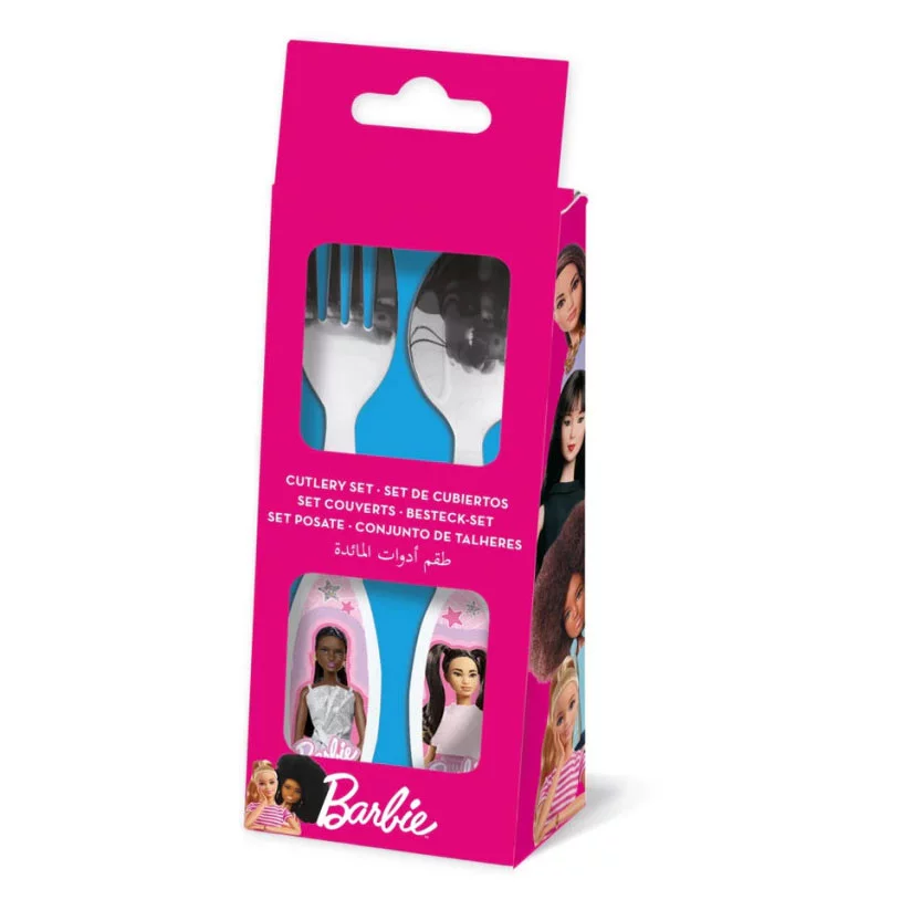 Barbie Stylish fém evőeszköz készlet - 2 darabos