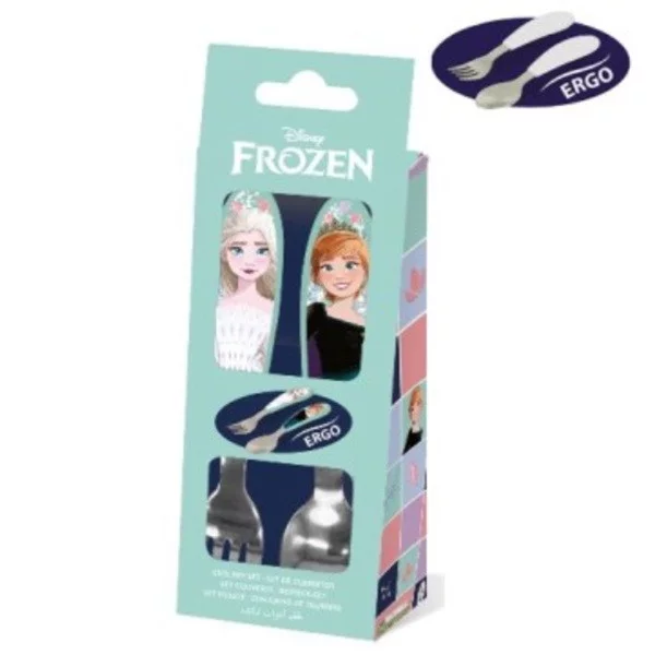 Disney Jégvarázs Snowy Tale fém ergo evőeszköz készlet - 2 darabos