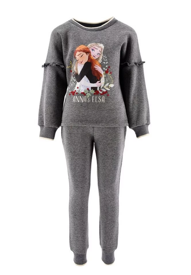 Disney Jégvarázs Fondness Grey gyerek flitteres melegítő, jogging szett 5 év / 110 cm