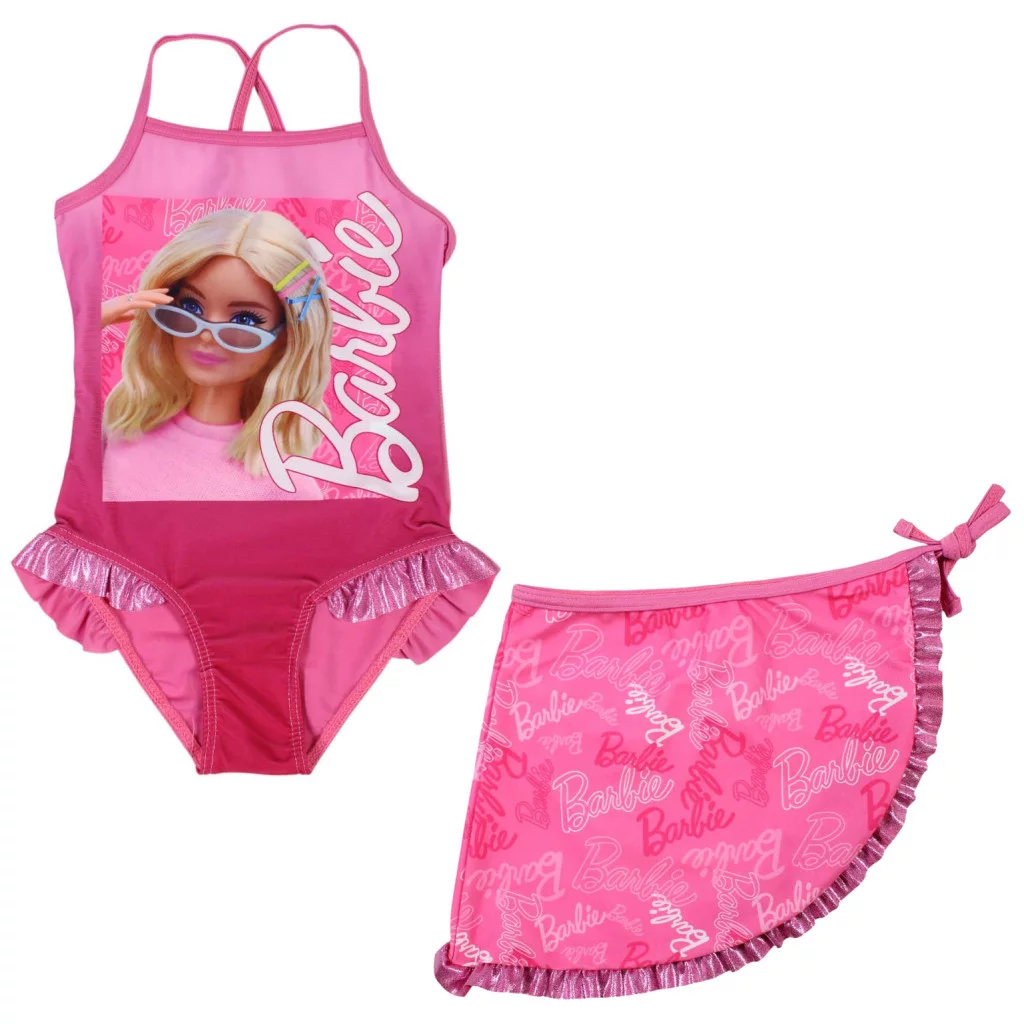 Barbie Style gyerek fürdőruha és sarong szett 7 - 8 év / 122 - 128 cm
