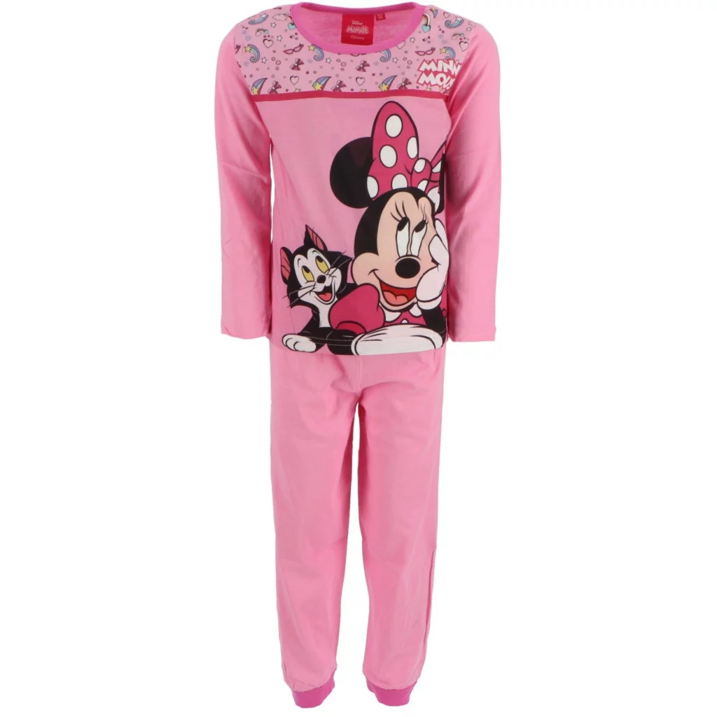 Disney Minnie Figaro Light Pink gyerek hosszú pizsama 4 év / 104 cm