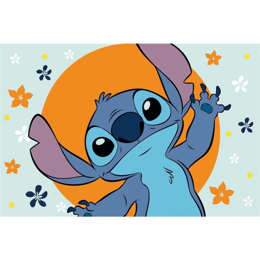 Disney Lilo és Stitch, A csillagkutya Tropical Vibes lábtörlő, fürdőszobai kilépő 40x60 cm