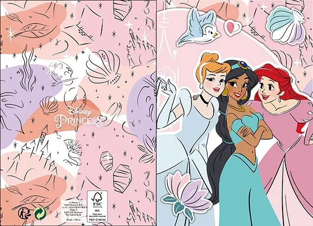 Disney Hercegnők Symbols 3D pop-up üdvözlőkártya + boríték