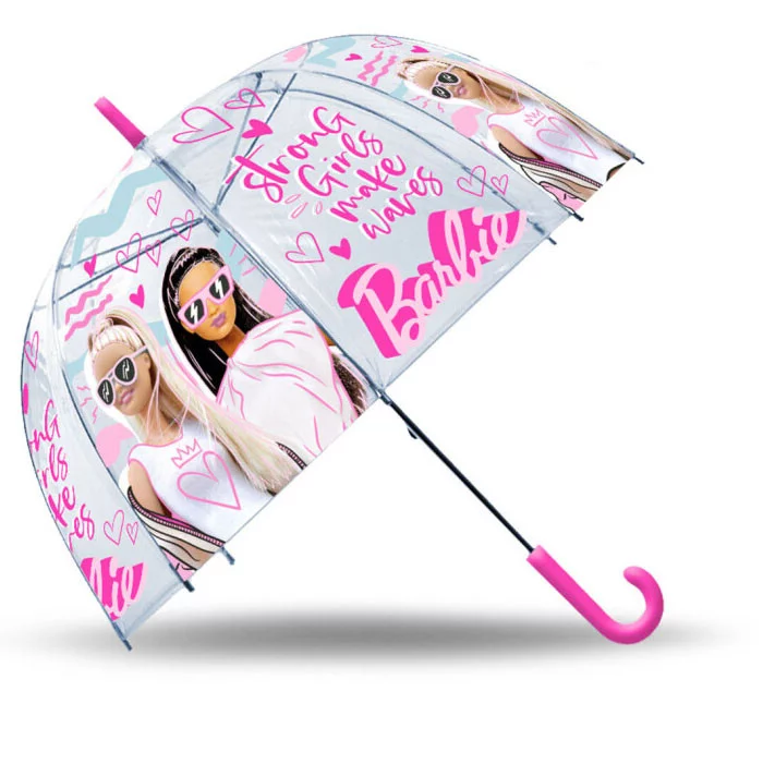 Barbie Strong Girls gyerek átlátszó esernyő ?70 cm